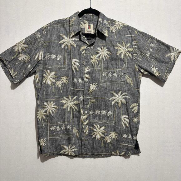 VTG Tori Richard Hawaiian Shirt Men’s MED Blue Floral Aloha Honolulu Resort USA - Picture 1 of 11